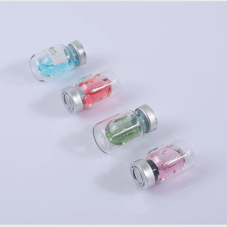 3ml 5ml Flip Top Tear off Aluminium Lid Pharmaceutical Serum Dual Chamber Glass Vials With Rubber Stopper