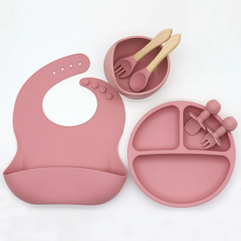 product 2025 arrival eco friendly non toxic silicon bowl suction snack cup straw plate bib products baby feeding set-71