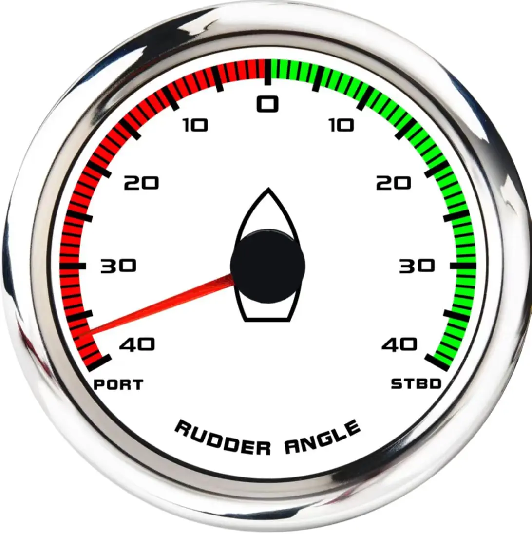 12v 24v Boat Gauges Marine Rudder Angle Indicator Buy Rudder Angle