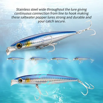 Cheery Wholesale 6 Colors 31g 41g Sinking Minnow Lure Hard Bait Fishing Lures with Treble Hook Artificial Hard Lure Fishing Bait – Minnow – view 5