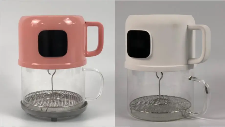 3l Glass Tank Air Fryer Oven With Stainless Steel Frying Basket Easy