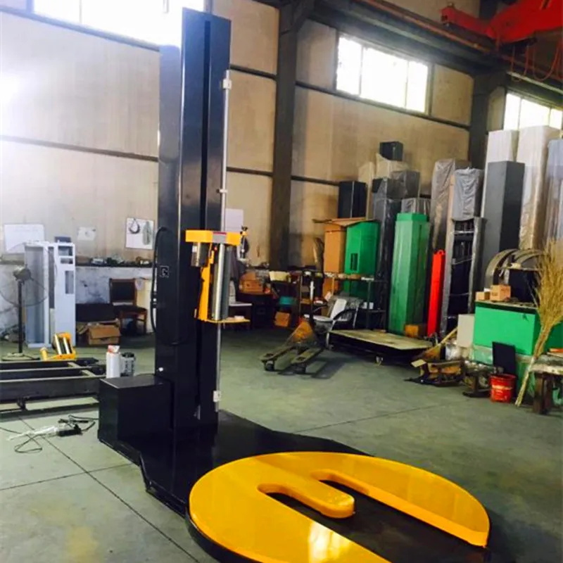 Pallet Stretch Film Robotic Wrapping Machine With Rotary Arm
