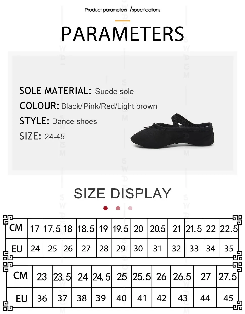 Girls Ballet Shoes Gold Silver Soft Sole Ballet Dance Slippers Children