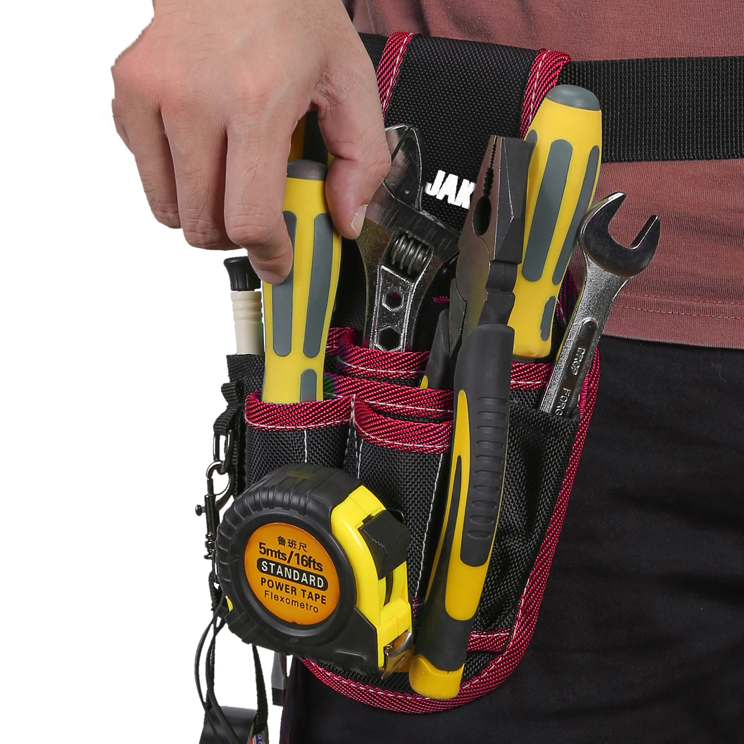 Durable 10-pocket Electrician Tool Organizer Bag With Adjustable