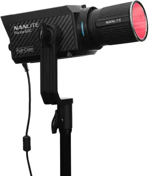 Nanlite Forza 60C RGBLAC LED Spotlight Kit Includes Battery Grip and Bowens S-Mount Adapter (FORZA60C) detail image