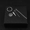 E029-Silver 2 (no ear hole earring)