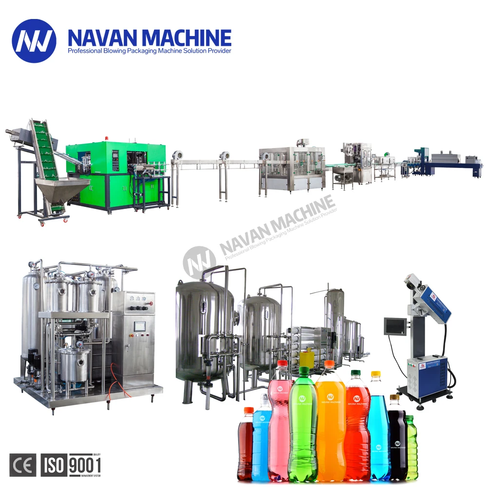 Complete Fully Automatic Carbonated Energy Drink Bottle Filling Production Line supplier