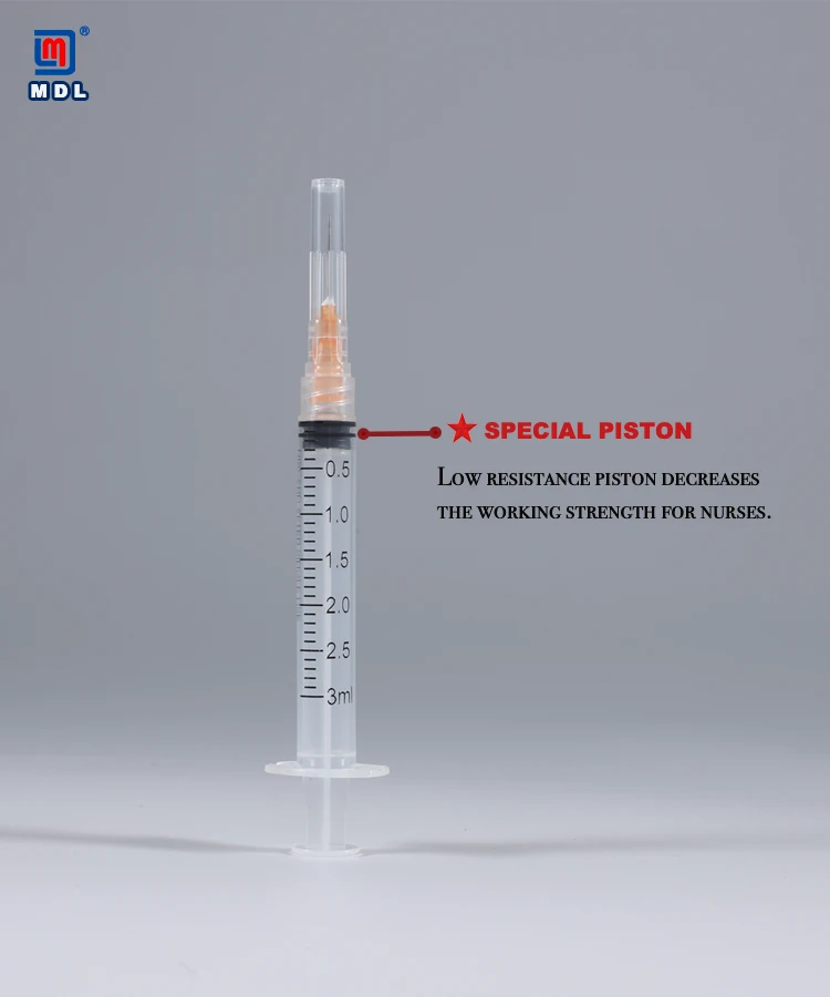 Luer Lock Prefilled Syringe Medical Disposable Plastic Injection