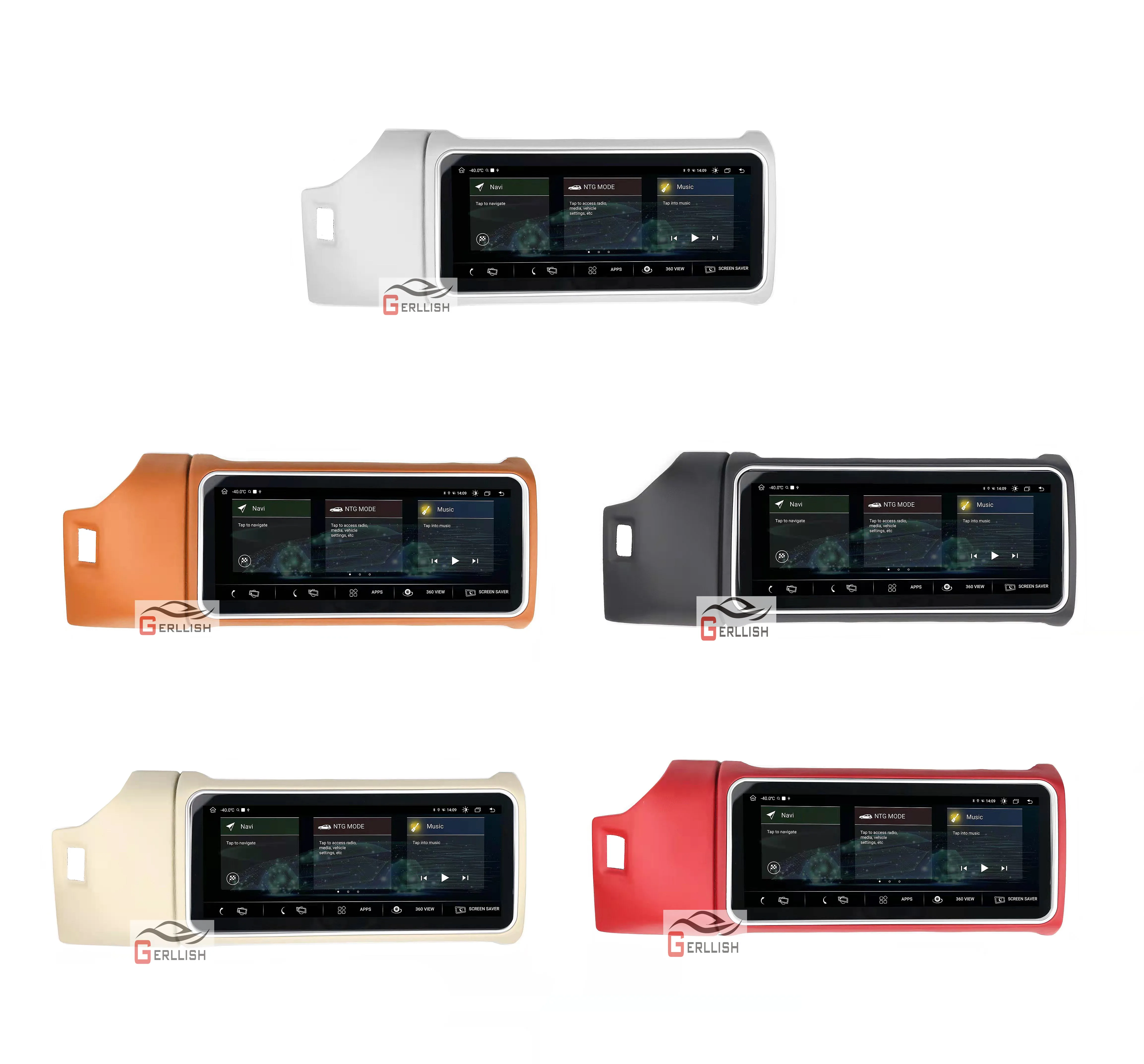 Gerllish Android Car Dvd Player Screen With Car Radio Multimedia Navigation for Land Rover Range Rover Sport L405 L494 2013-2019