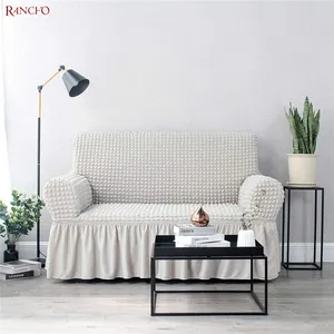 OEM Solid Color Sofa Set Covers Spandex Sofa Covers Stretch Protective Sofa Covers Elastic Stretch