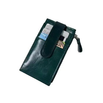 Factory Direct Customizable Multi-Functional Card Holder Leather Coin Purse Bank Card Bag Certificate Bag