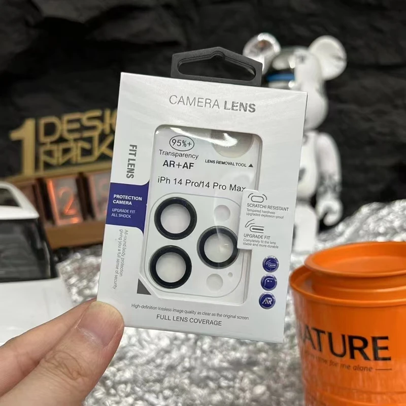 3PCS 3 Set Camera Protector Film Retail Package 3D 9H Camera Lens Protector Cover Camera Tempered Glass Packaging Box