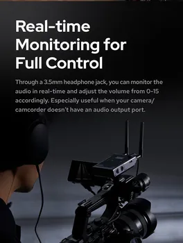 Godox  WMicS1 Pro Camera-Mount UHF Full Metal Dual-Channel Wireless Omni Lavalier Mic Microphone System (514 to 596 MHz) detail image