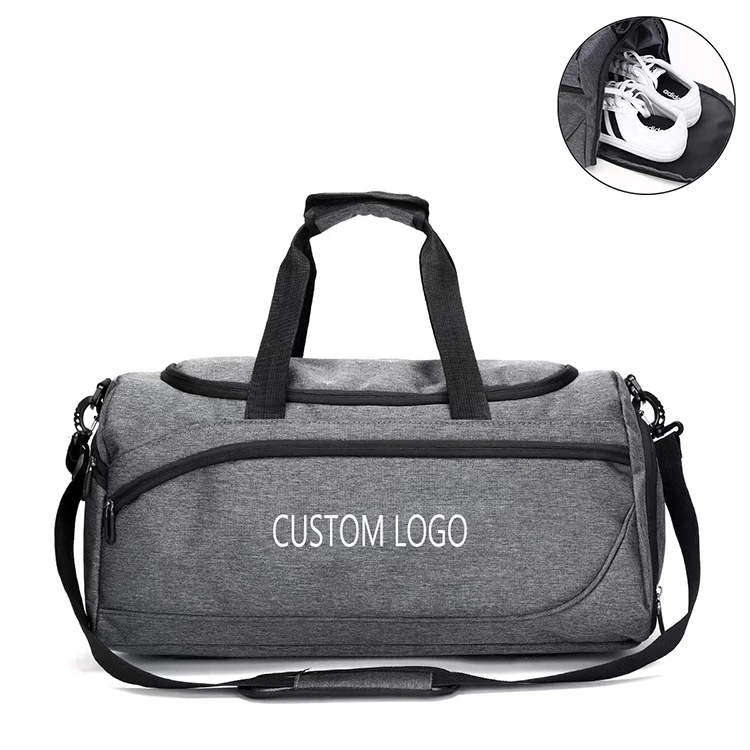 Custom Logo Large Capacity Outdoor Sport Gym Bag Waterproof Men Travel