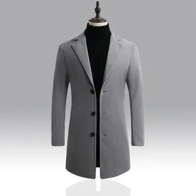 Thin Section Youth Popular Business Single-breasted Slim Solid Color Casual Men's Jacket_voghion.com