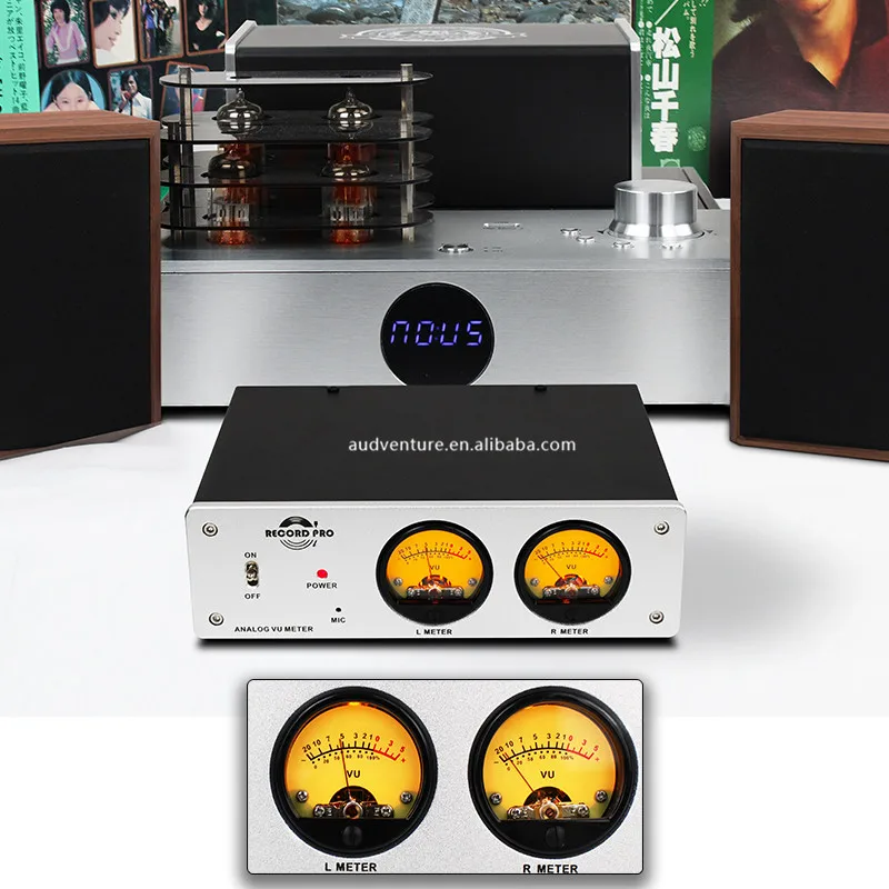 Retro Professional Vinyl Record Player Amplifier Turntable Preamp Mic