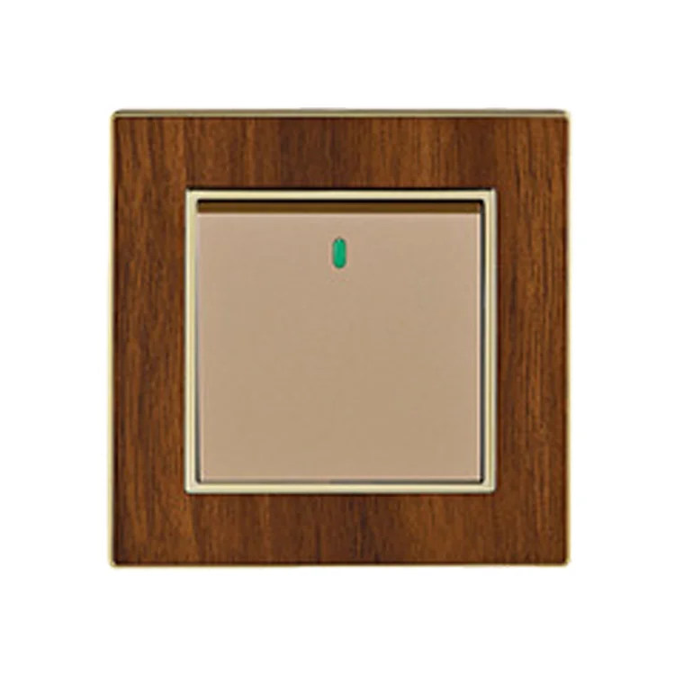 China Wenzhou 4 Gang Wood Grain Gang Wall Switch Smart Home Wall Switch