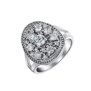 Keiyue Custom Silver 925 Men's Ring New Model Oval Shaped Jewellery for Wedding Party Handcrafted Gemstone Rings by Manufacturer