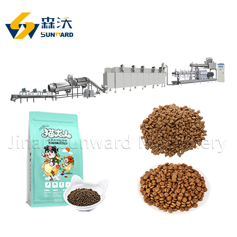 Kitten Feed Making Machine Dog Puppy Biscuits Machinery Pet Cat Food Extruder Machines Price
