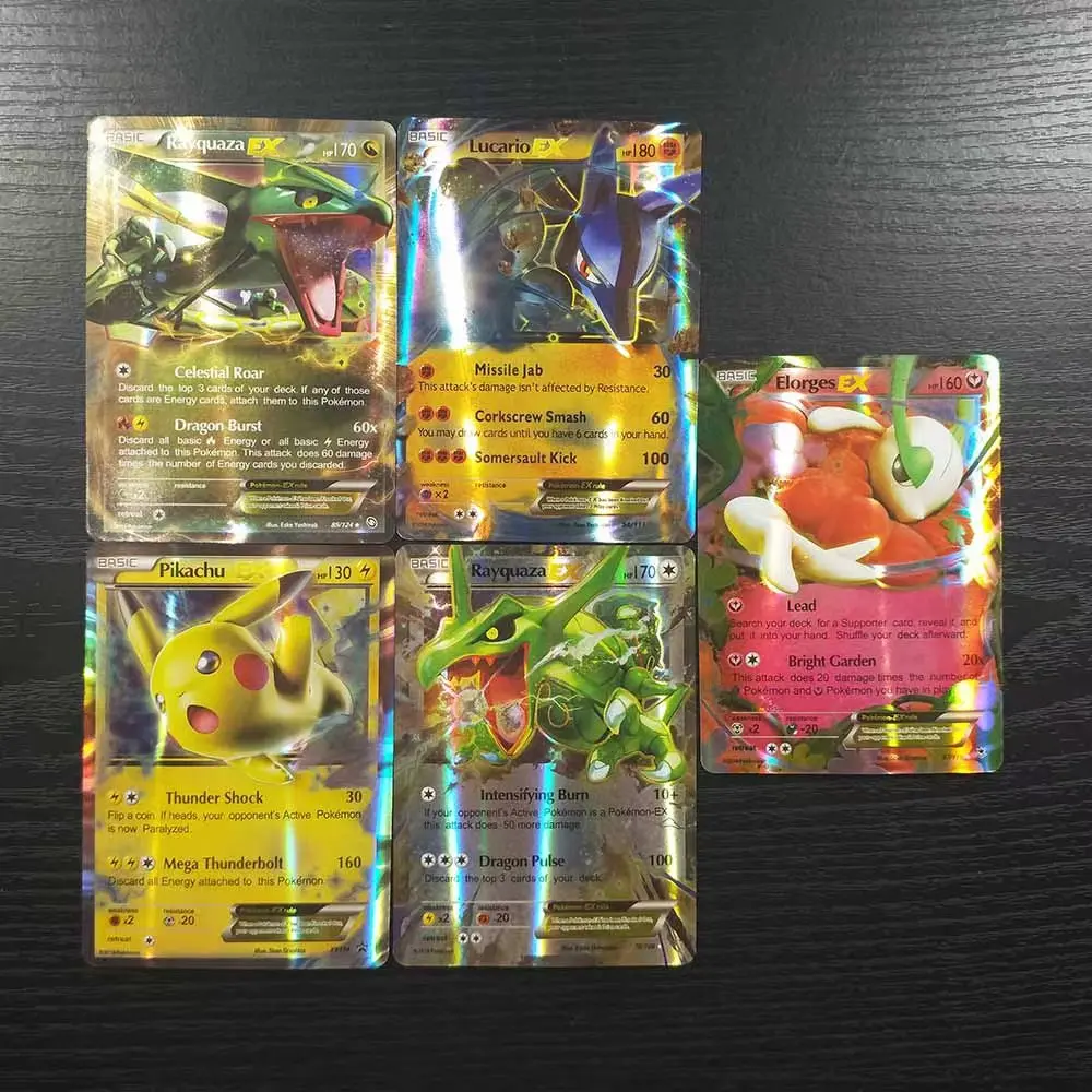 Hot Sale Pokemon Card 100 Pcs Box Vmx Gx Ex Booster Card Pokemon