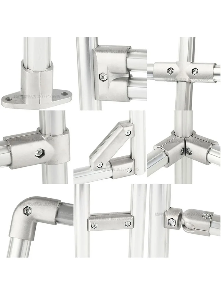 D28/D43 Third Generation Grade 1000 Series Lean Tube Aluminum Alloy Bar Fittings Round Tube Profile Connector Joint Workbench