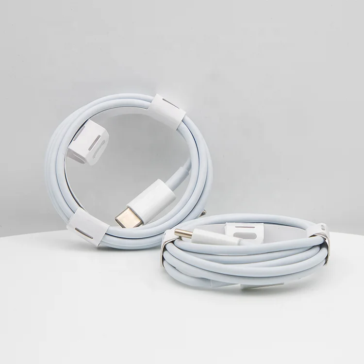 High Quality Quick Charger Cable PVC TPE White 1M Type C Data Cable PD Phone Fast Charging Cable For 11 12 Pro Max