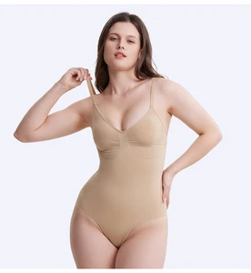 High Quality Breathable Seamless Cami Backless Bodysuit for Women Thong Shapers Slimming Sculpting Shapewear