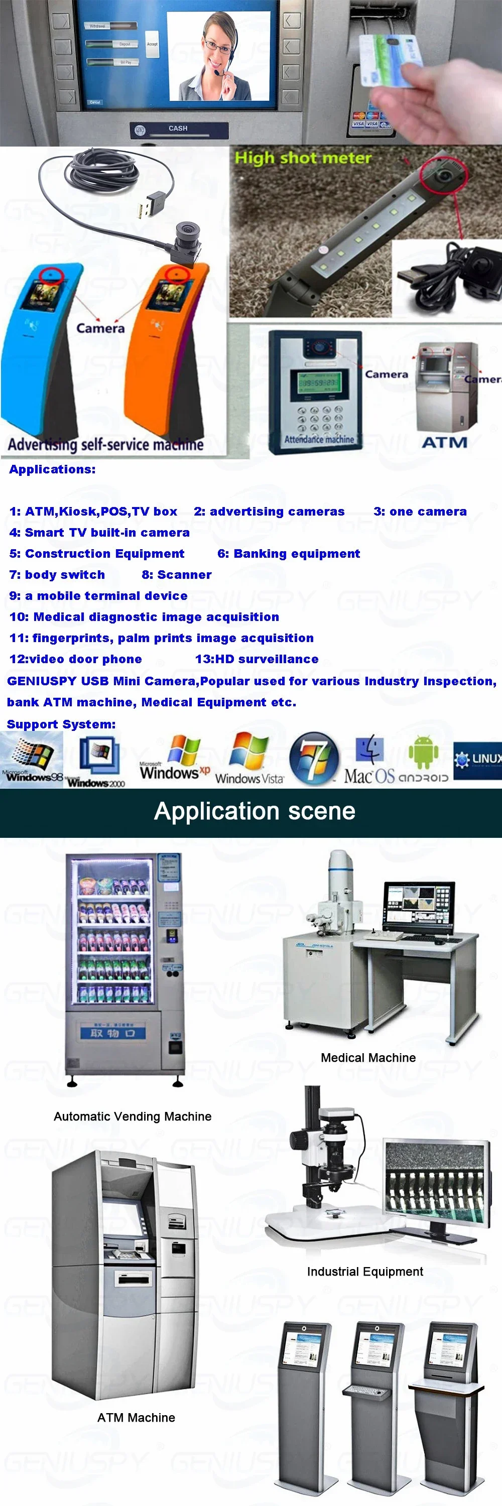 Mini USB Camera - 2MP, 5MP, 8MP, 12MP Auto Focus Options