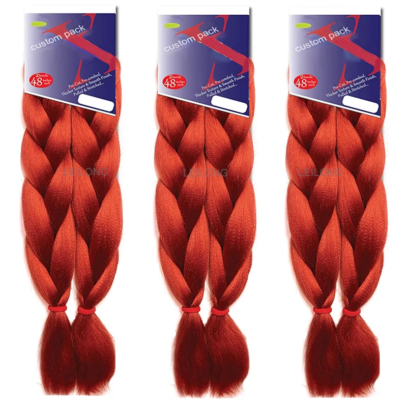 Wholesale Pre Stretched Braiding Hair Synthetic Hair Two Bundles Yaki