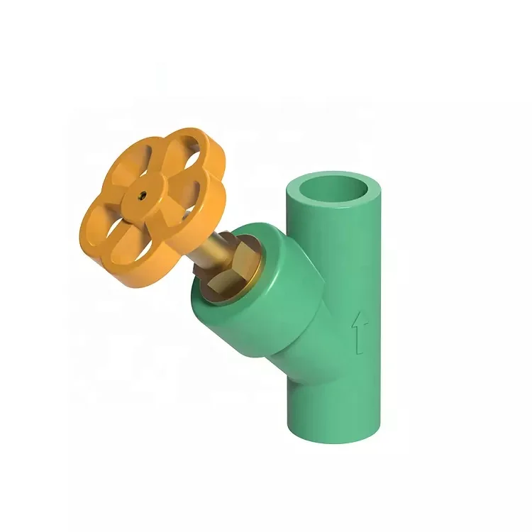 PPR Customize plastic Water Y Stop angle balance valve