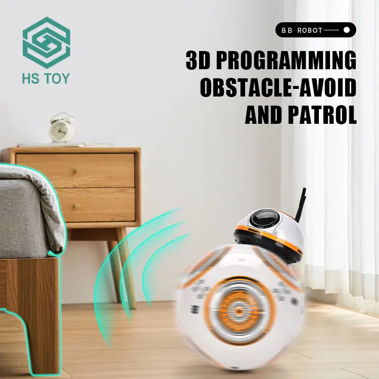 HS 2.4GHz Rolling Walk Remote Control Electric BB Ball Toy Smart Spherical Robots Cozmo Model With Battery Include