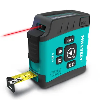 Mileseey Dt20 3 In 1 Digital Display Tape Measures Rechargeable Laser ...