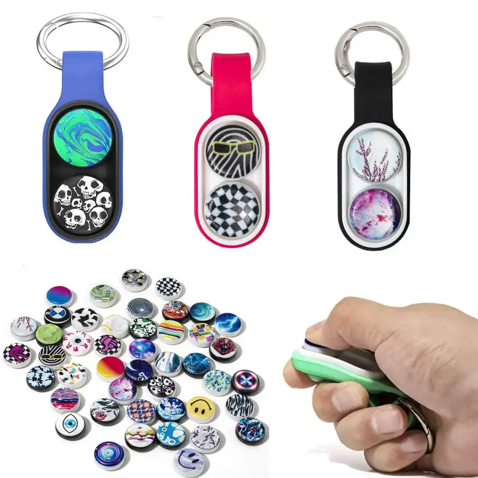 New Fidget Wristband Finger Toys Silicone Pop Puck Creative Fidget Stress