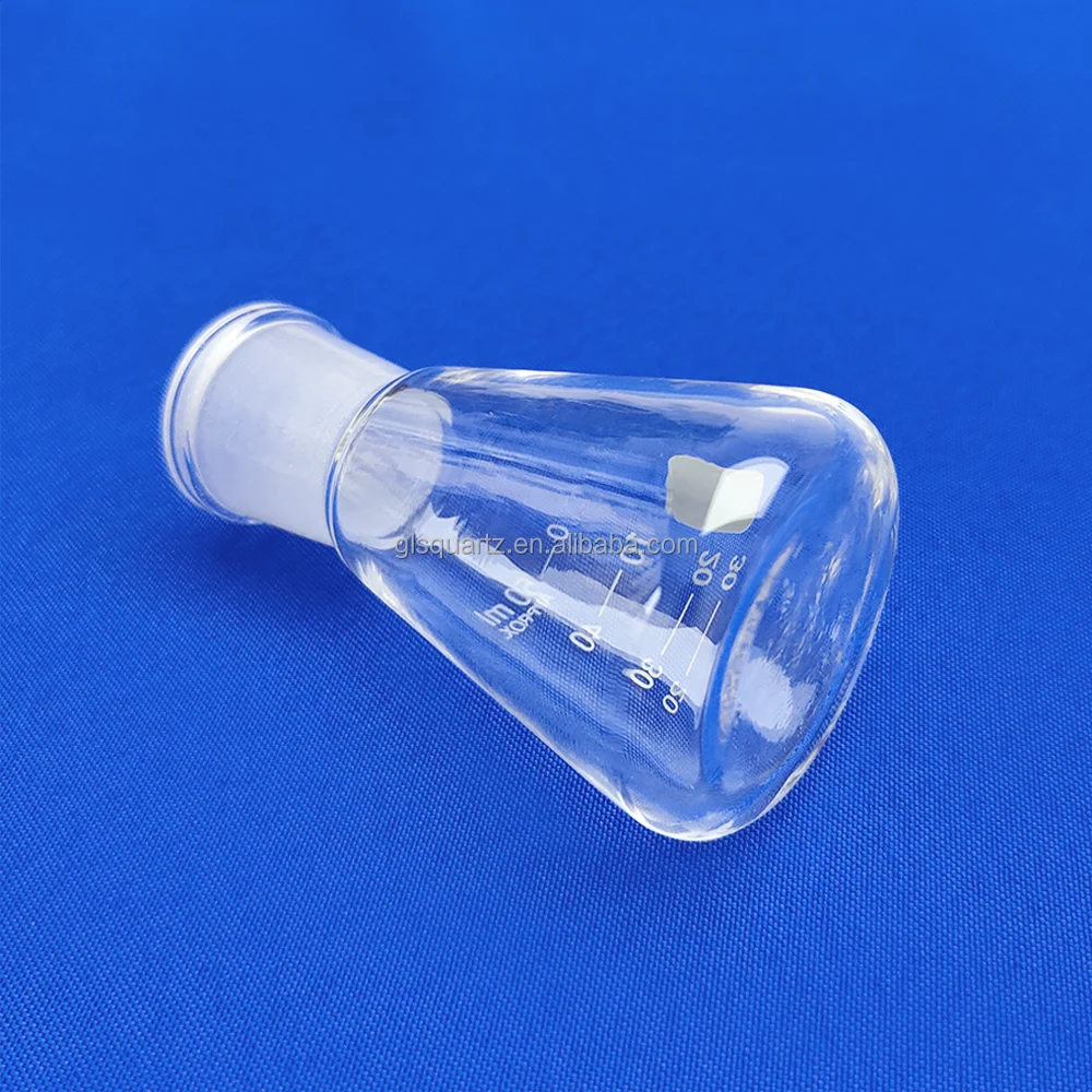 GLS Manufacture Lab Glassware Erlenmeyer Flask Borosilicate Glass Conical Flask With Stopper