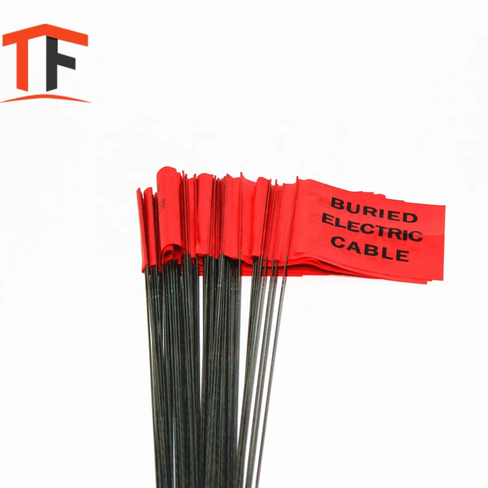 PVC Marking Flag Durable Vinyl Material to Stand up to Sun & Freezing Temperatures a Set of 100 Field Marker Flags