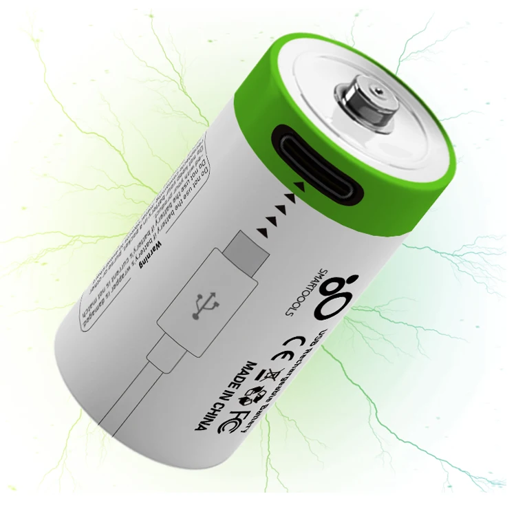 SMARTOOOLS 16340 Type C USB Rechargeable Batteries Cr123a 3.7V Li Ion Battery Lithium Cell for Arlo Camera