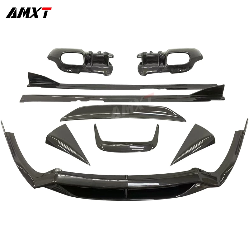 DMC Style Carbon Fiber Body Kit For Ferrari F12 Exterior kits Including Front Lip Diffuser Rear Wing Spoiler Hood Vent Cover