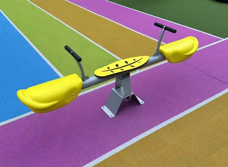 High-Quality Plastic Seat Toy for Outdoor Playground: Kids' Rocking Seesaw