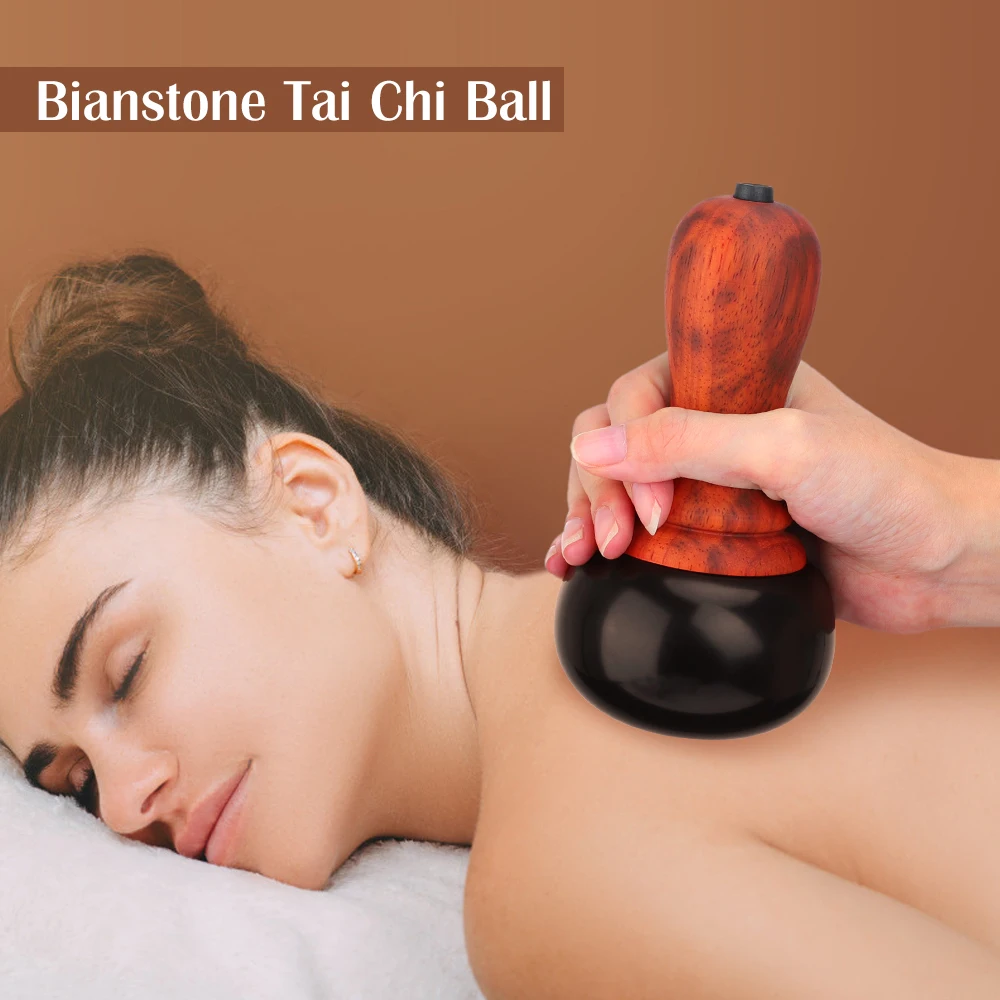 Electric Meridian Bianstone Warming Moxibustion Device Hot Stone Scraping SPA Guasha Massage Machine