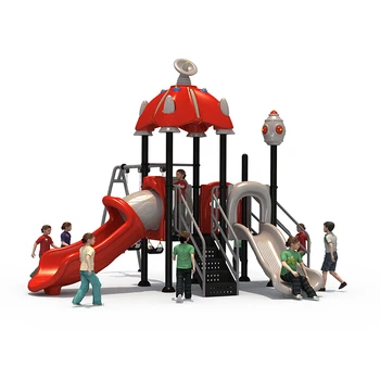 Children Outdoor playground Amusement equipment Customized Plastic Slide combination Sale For kids play