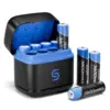 Caricabatterie + 8 Batterie al Litio AA