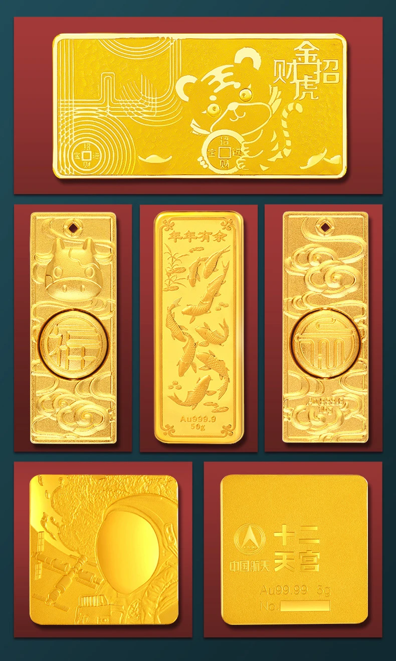 High Quality Commemorative Custom Made Metal Gold Clad Plated Tungsten