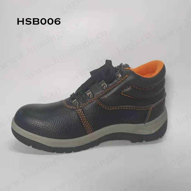 LXG,heavy Industrial Middle-cut Anti-puncture PVC Safety Shoes Oil Resistant Steel Toe Insert SBP Standard Work Shoes HSB006