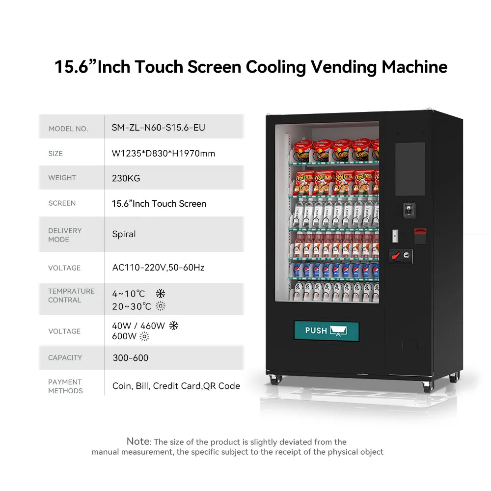 Commercial Greece Automatic Vending Machine Selling Groceries Cigarettes Snacks Cosmetics Vending Machine Gsm