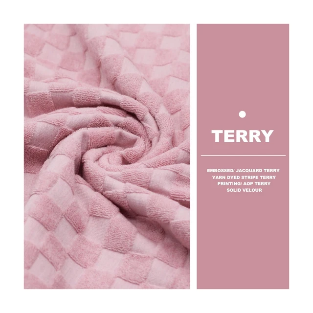 Cotton Organic 250gsm Printed Knit French Terry Towel Fabrics Brushed Polyester Terry Cloth Fabric