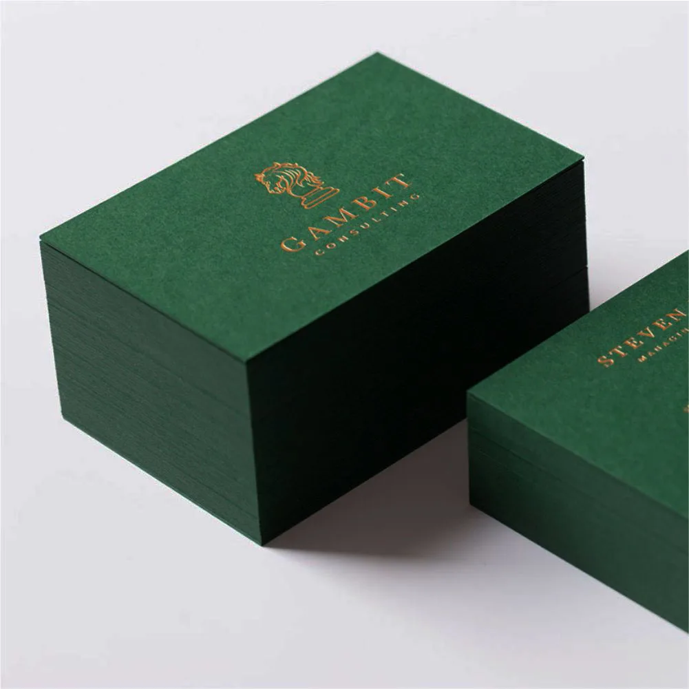 Custom Business Cards Printing Service Paper Name Gold Foil