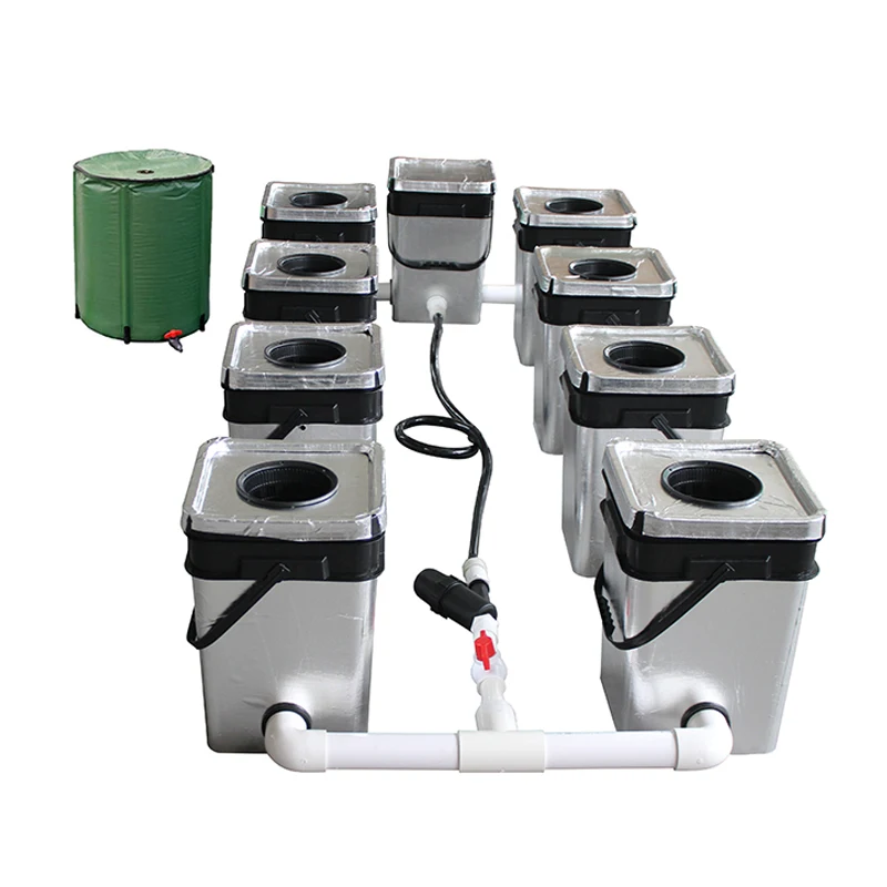 Rdwc 8 Buckets Recirculating Hydroponics System Clone Container