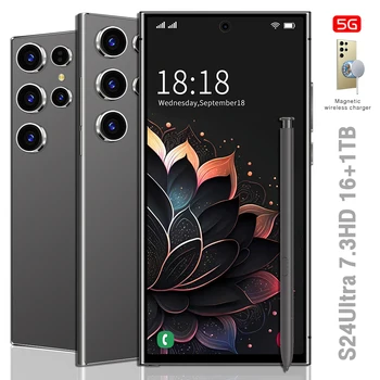 OEM S24+Ultra Phone Original Smartphone 16GB and 1TB Dual SIM Mobile Phone for Global Edition Phone with Stylus