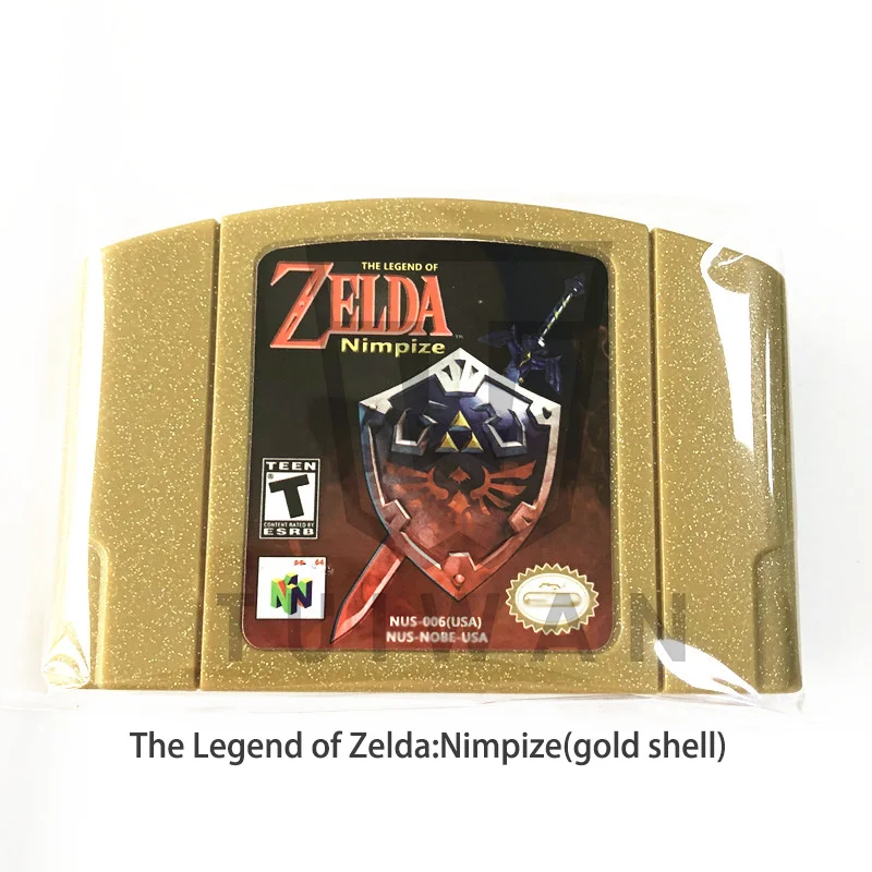 Zelda Ocarina of Time Gold Nintendo 64