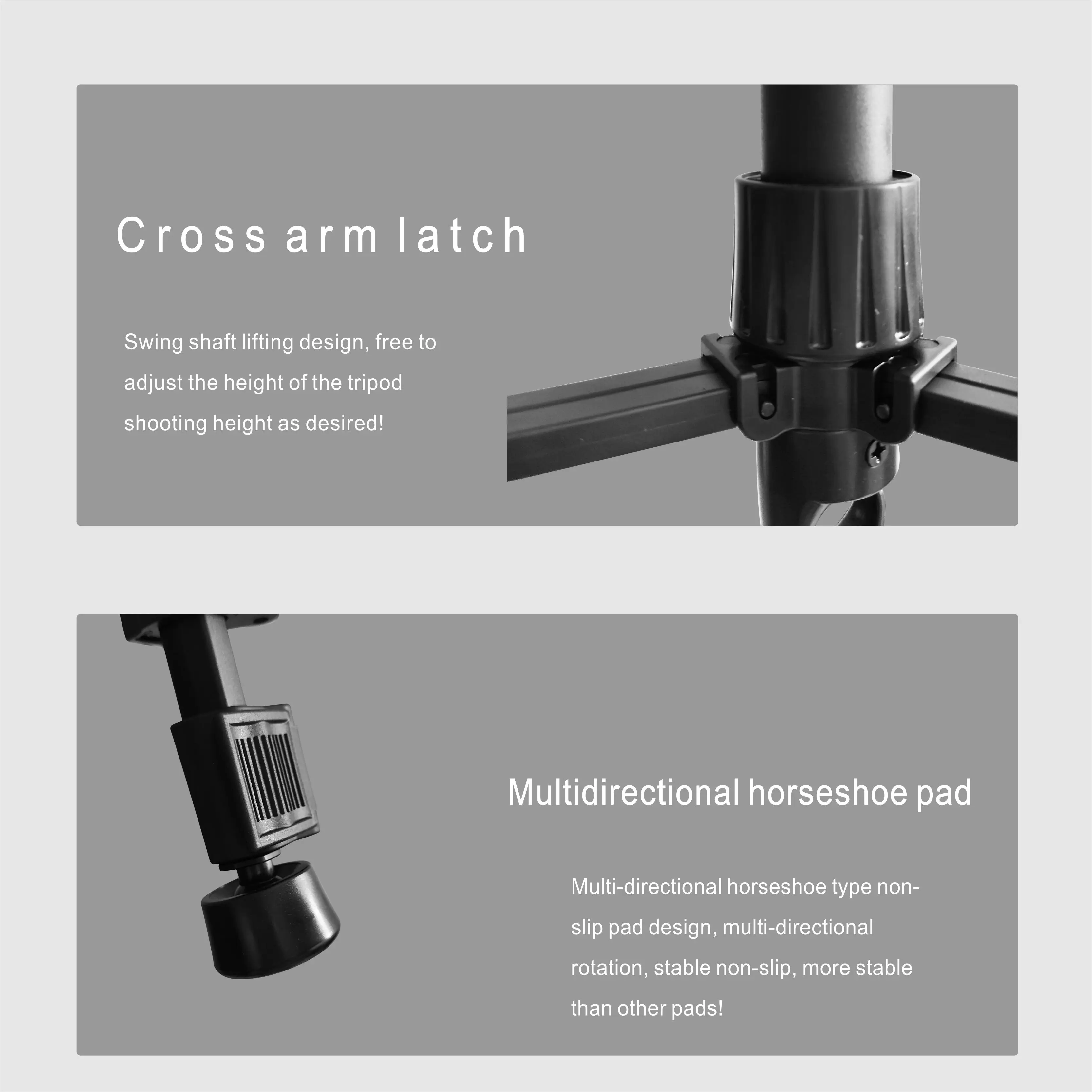 Factory Price Professional 1.7m Compact Lightweight Aluminum Camera Tripod Stand With Carry Bag